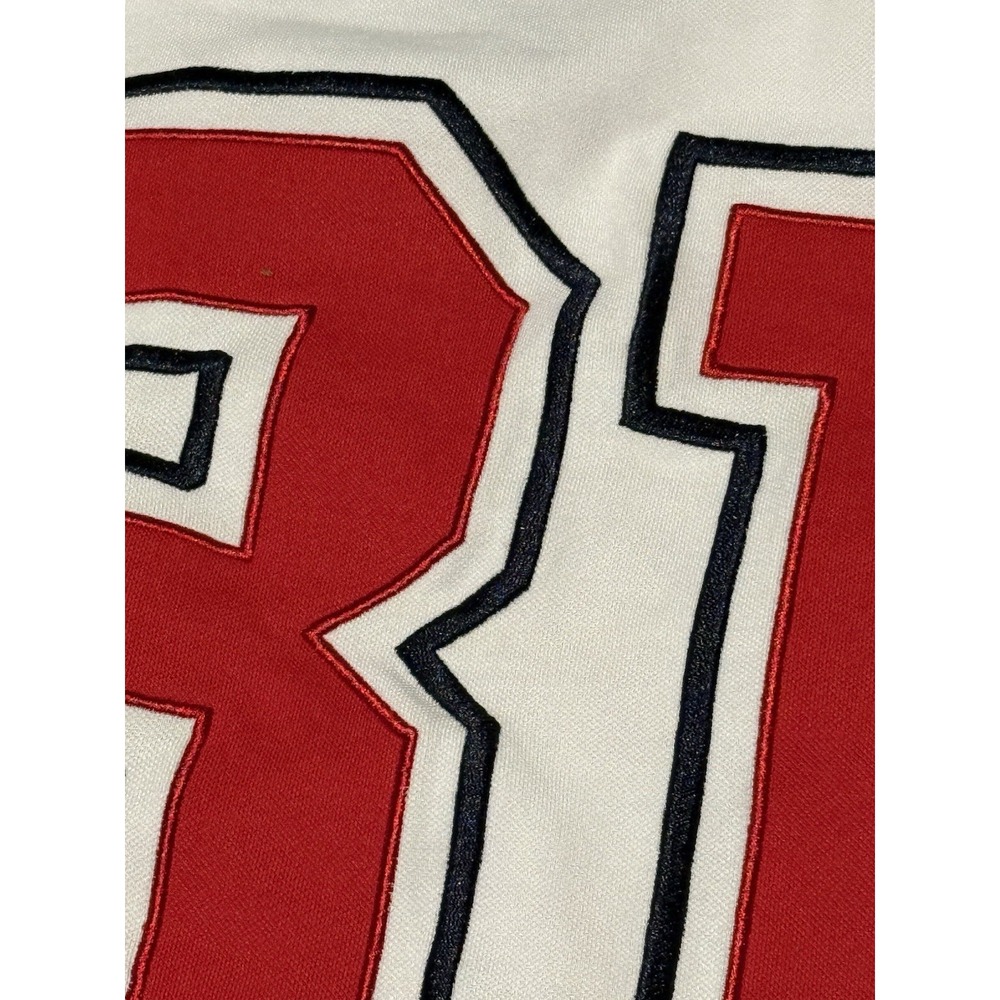 VINTAGE Y2K Guess Jeans Football Embroidered Mens Medium‎ Long Sleeve Tee Jersey - Picture 8 of 9